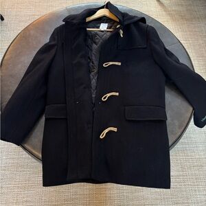 NWT Ralph Lauren Men’s Wool Coat size L. Color is Navy.